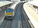 Drogheda railway station with the Enterprise