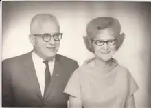 Rimel, left, and his wife, right