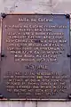 Gaelic script used on an information plaque outside City Hall, near Dublin Castle.