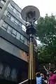 Gas lamp on Duddell Street