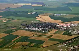 Aerial view of Dudeștii Noi