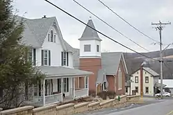 Houses and the Methodist church