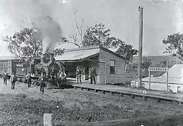 railway station and train