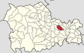 Location in Neamț County