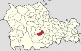 Location in Neamț County