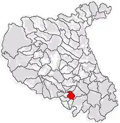 Location in Vrancea County