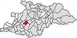 Location in Maramureș County