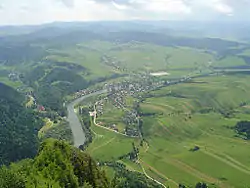 View of the village from the Polish Trzy Korony