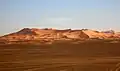 the Erg Chebbi seen from the outskirts of Merzouga