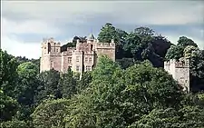 Motte and bailey at Dunster Castle