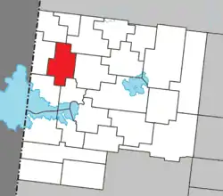 Location within Abitibi-Ouest RCM