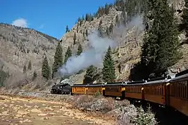 Approaching Silverton on October 25, 2012