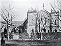 Photo from 1921. The building at right angles is the school that was added in 1873, which can't be seen from Durham Street these days, as the view is blocked by the Methodist Mission