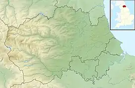 Map showing the location of Cassop Vale