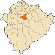 Location of Sougueur in the Tiaret Province