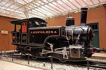 The railway engine 11 was used on the railway line that, during the period 1883–1964, ran between Rio de Janeiro and Petrópolis.