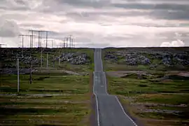 Highway from Vardø to Hamningberg