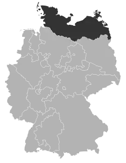 Extent of Evangelical Lutheran Church in Northern Germany