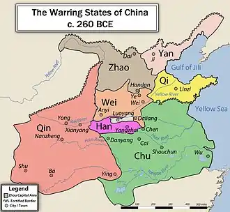 Image 16The Warring States, c. 260 BC (from History of China)