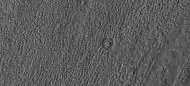 Ring mold craters on floor of a crater, as seen by HiRISE under HiWish program Location is Ismenius Lacus quadrangle.