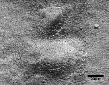 Possible pingos with scale, as seen by HiRISE under HiWish program