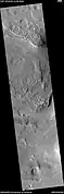 Wide view of ridges,  as seen by HiRISE under HiWish program  A channel segment is also visible in the image.