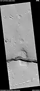 Troughs cutting through mesa, as seen by HiRISE under HiWish program