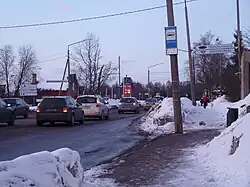 The main entrance to Viimsi Parish from Tallinn on a railway crossing in Miiduranna.