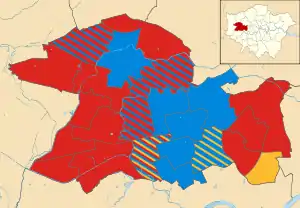 Ealing 2010 results map