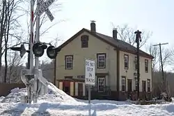 The former railroad station