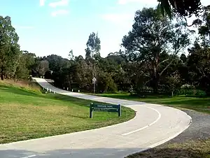 The EastLink Trail running through southern Koomba Park