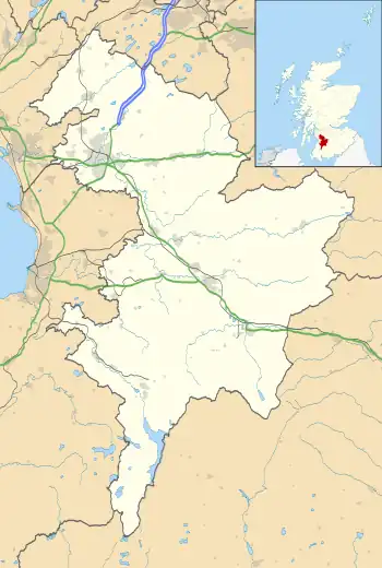 Catrine is located in East Ayrshire