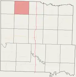 Location in Bates County