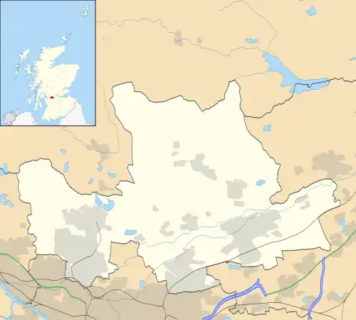 Twechar is located in East Dunbartonshire