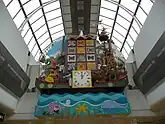  The Noah’s ark clock, featuring a range of animals including a Giraffe and Monkey and 12 square which pop out with a different animal every hour