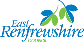 Official logo of East RenfrewshireAest RenfrewshireSiorrachd Rinn Friù an Ear