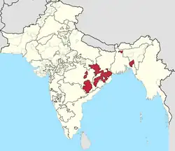 The Eastern States Agency in the Indian Empire in 1940