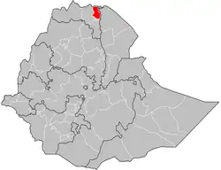 Eastern Tigray location in Ethiopia