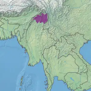 Ecoregion territory (in purple)