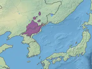 Ecoregion territory (in purple)