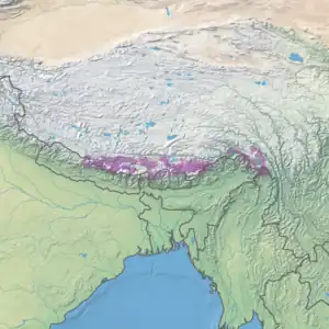 Ecoregion territory (in purple)