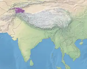 Ecoregion territory (in purple)