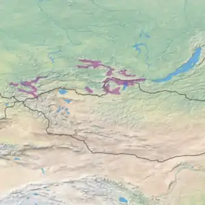 Ecoregion territory (in purple)