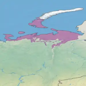 Ecoregion territory (in purple)