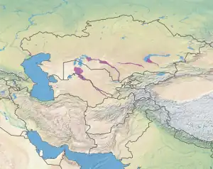 Ecoregion territory (in purple)