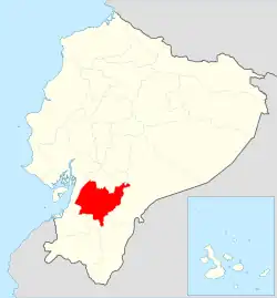 Location of Azuay Province in Ecuador