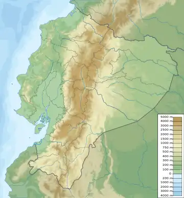 Reventador is located in Ecuador