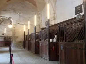 The stable of the Versailles Equestrian Academy.