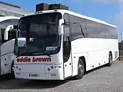 Eddie Brown Plaxton Panther bodied Volvo B12B in April 2013