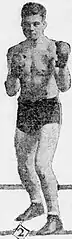 Eddie Roberts in his boxing outfit March 19, 1922